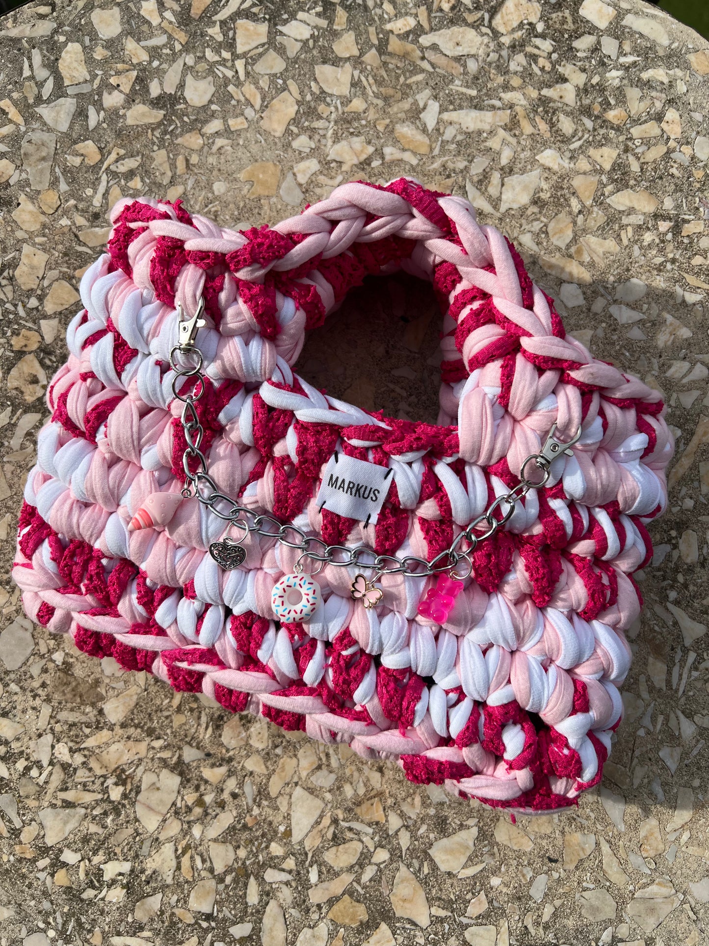 Charmus - Charms/Bijoux pour sac à main tendance fushia