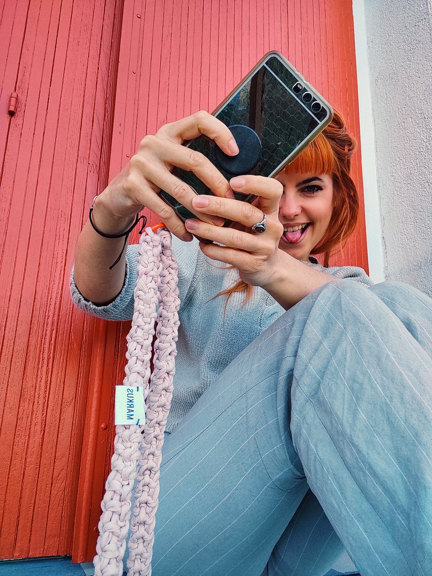 Sangle au crochet pour smartphone fait main