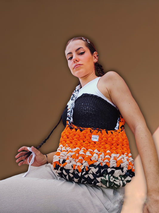 Undizz Bag - Sac à bandoulière crocheté fils recyclés