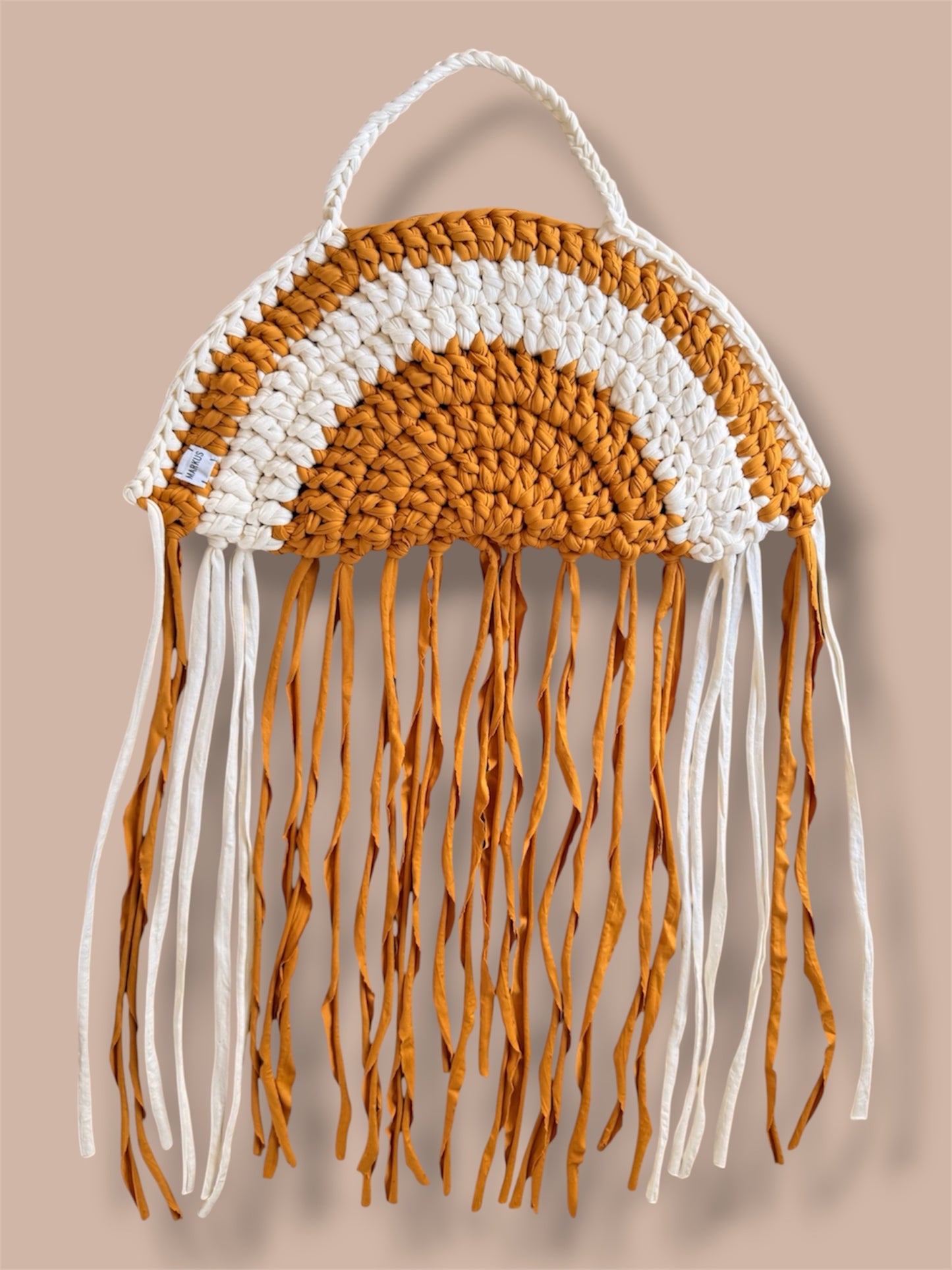 Taco Bellus - Sac en crochet bohème à franges fait main