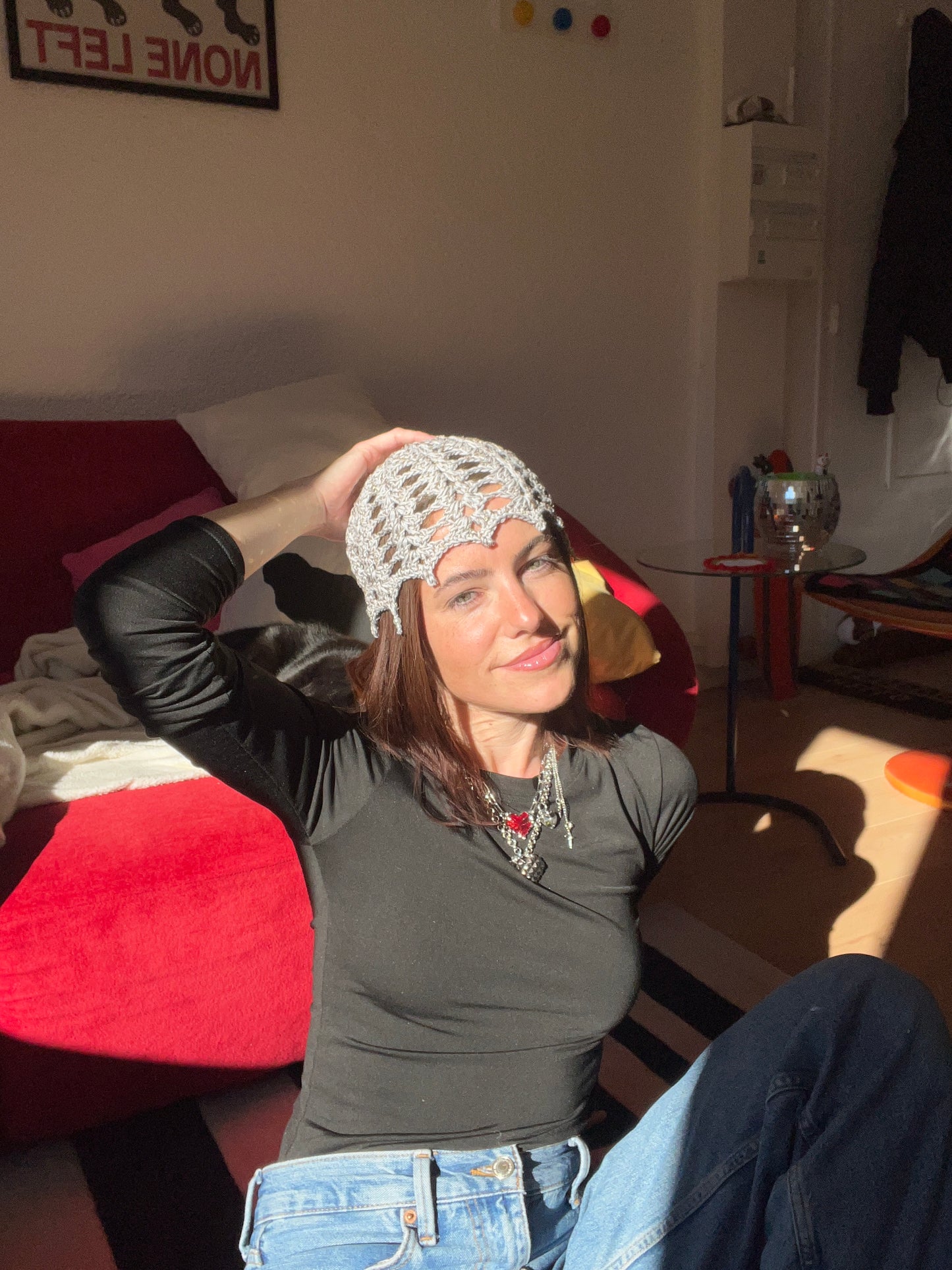 Noholitus - Bonnet chapeau en crochet ajouré bohème chic inspiré Ibiza
