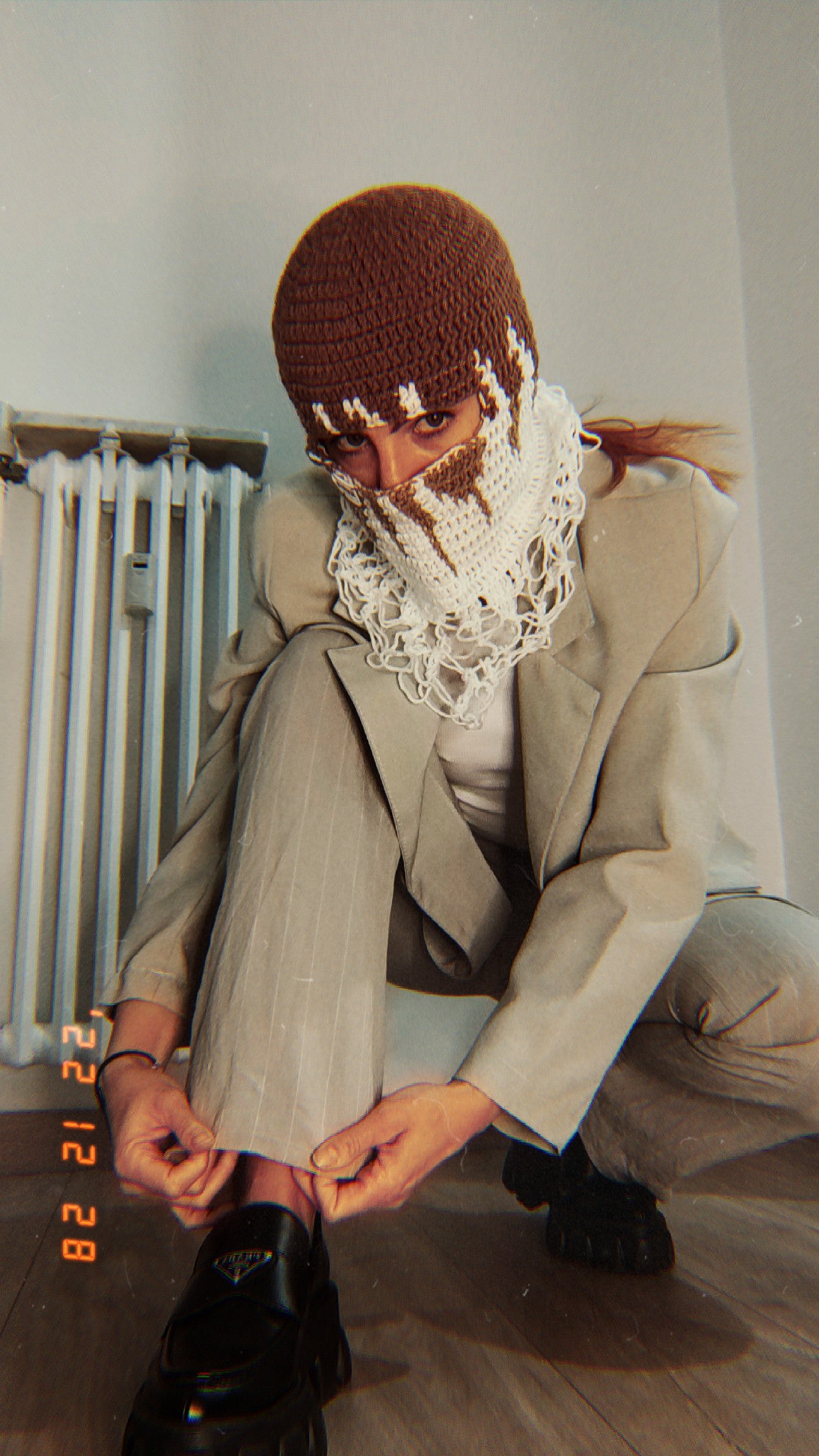 Cagoule design chhic moderne crochet main femme et homme