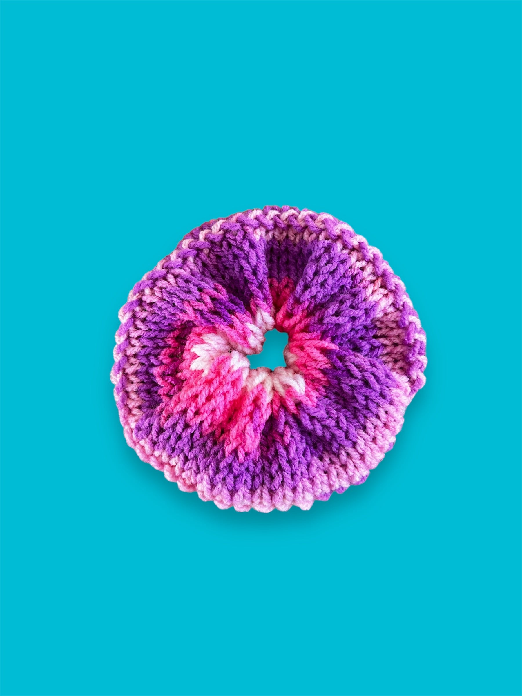 Choukus - Accessoire cheveux chouchou tricot rose