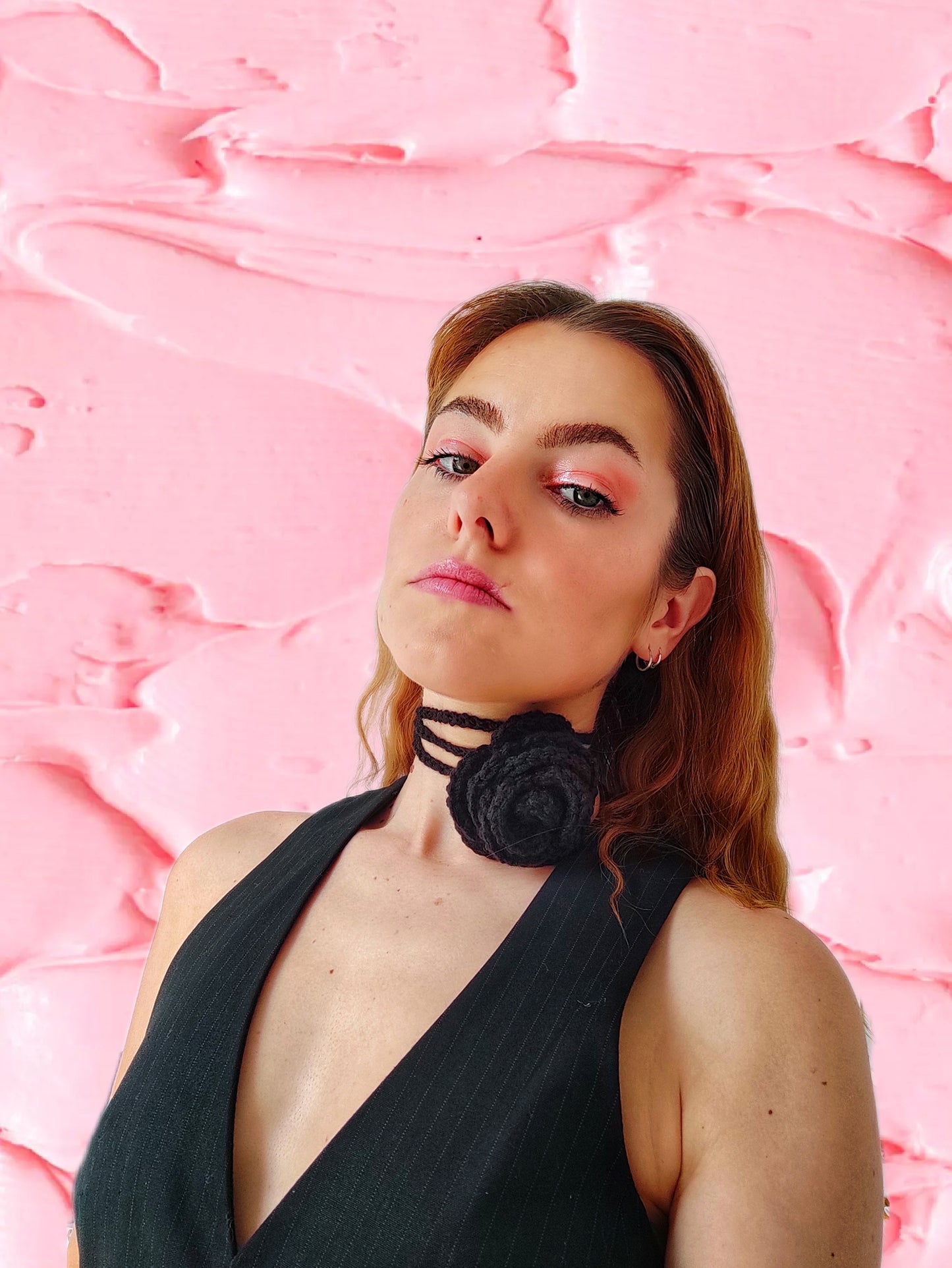 Collier au crochet tendance femme fait main