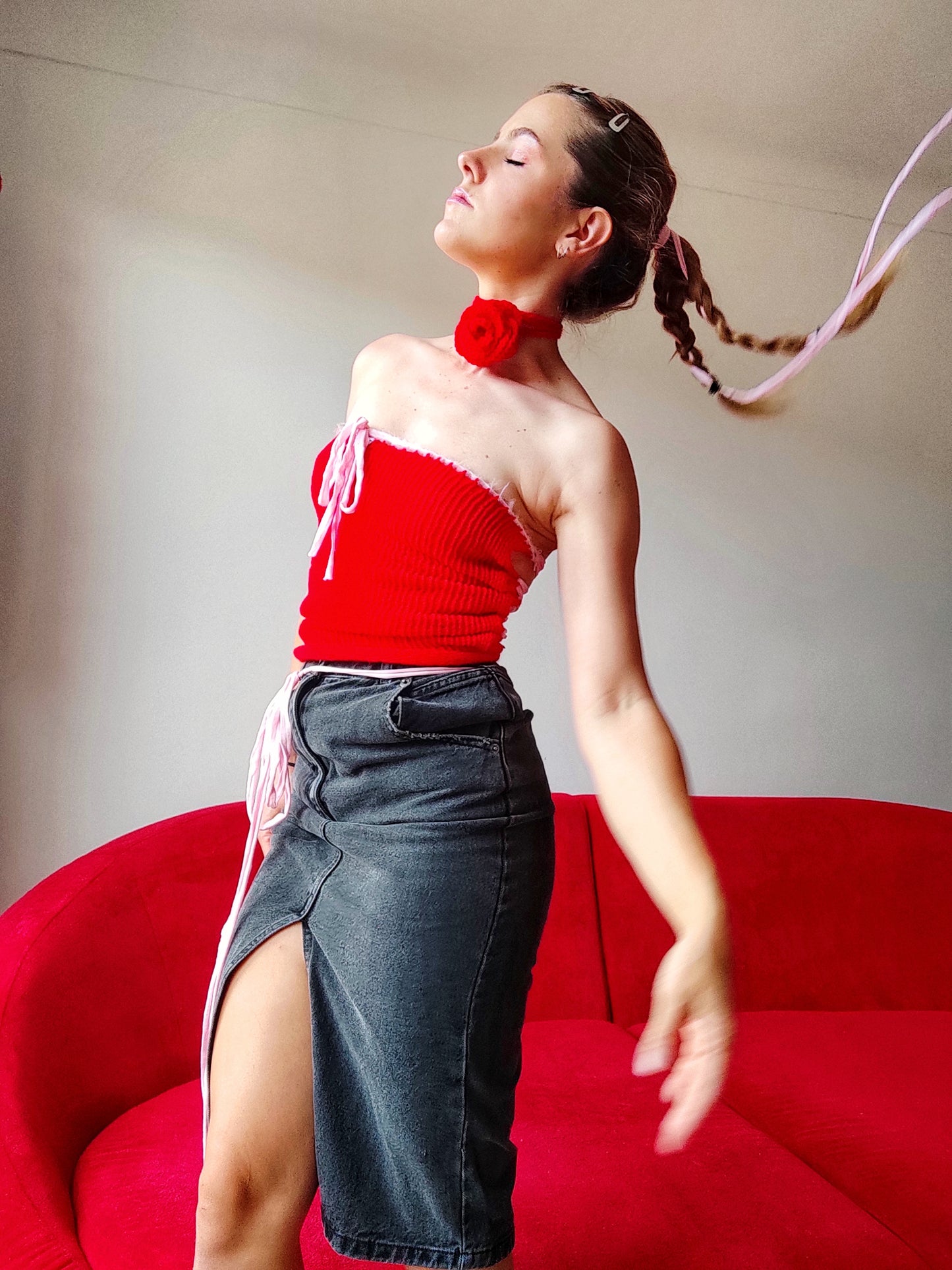 Crop top femme chic