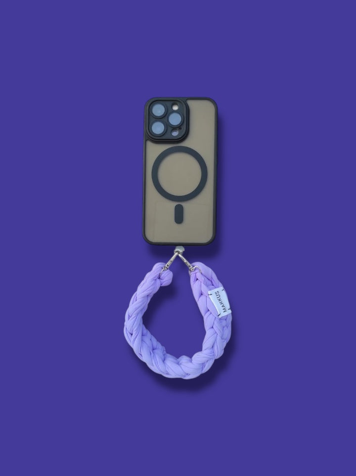 Dragonus - Cordon bracelet pour téléphone au crochet lila