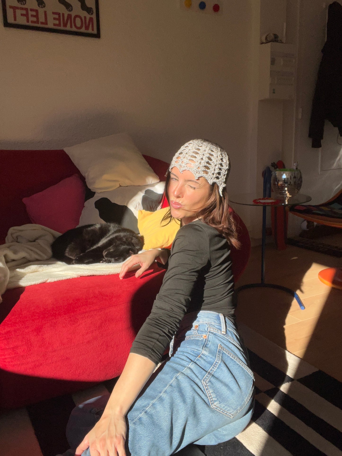 Noholitus - Bonnet chapeau en crochet ajouré bohème chic inspiré Ibiza