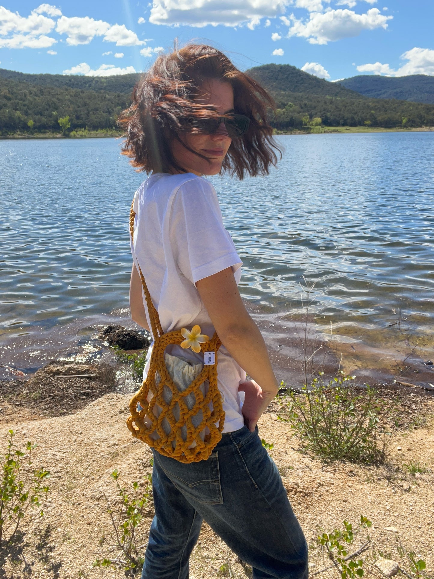Filius – Sac filet bandoulière au crochet tendance chic