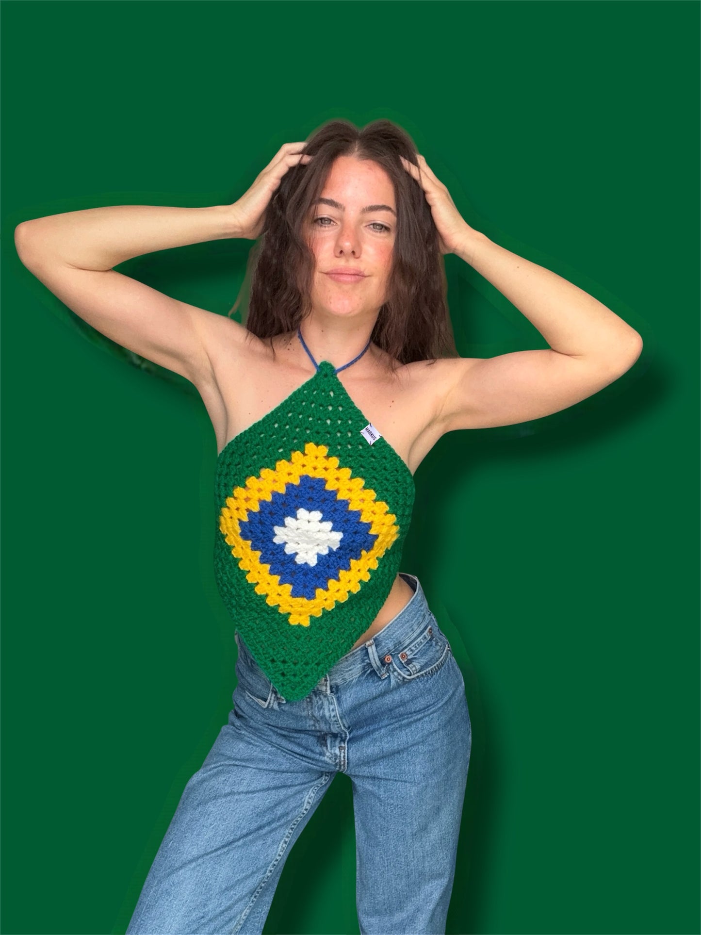 Elodus - Top dos nu tendance au crochet femme