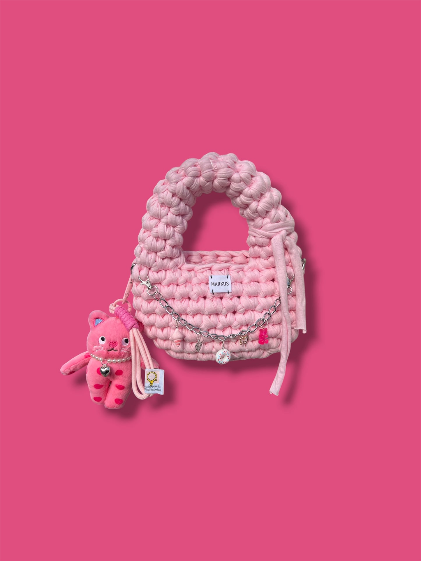 Lakukus - Mini sac à main crochet avec charms