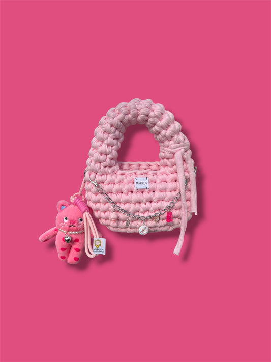 Lakukus - Mini sac à main crochet avec charms