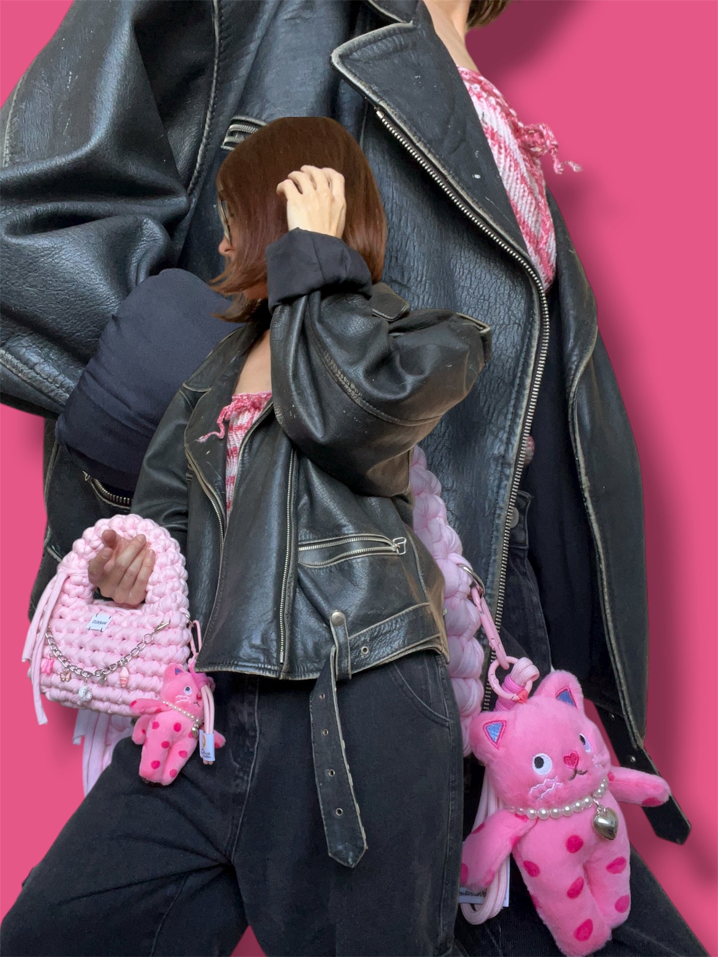 Lakukus - Mini sac à main crochet avec charms