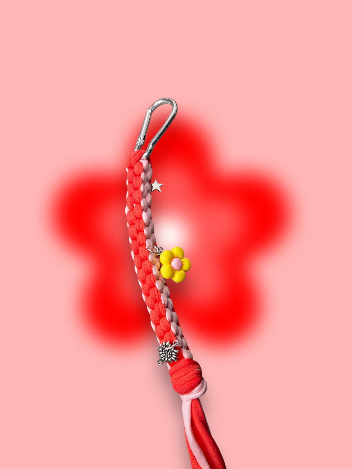 Scoubidus - Porte clés scoubidou en fils t-shirt recyclés
