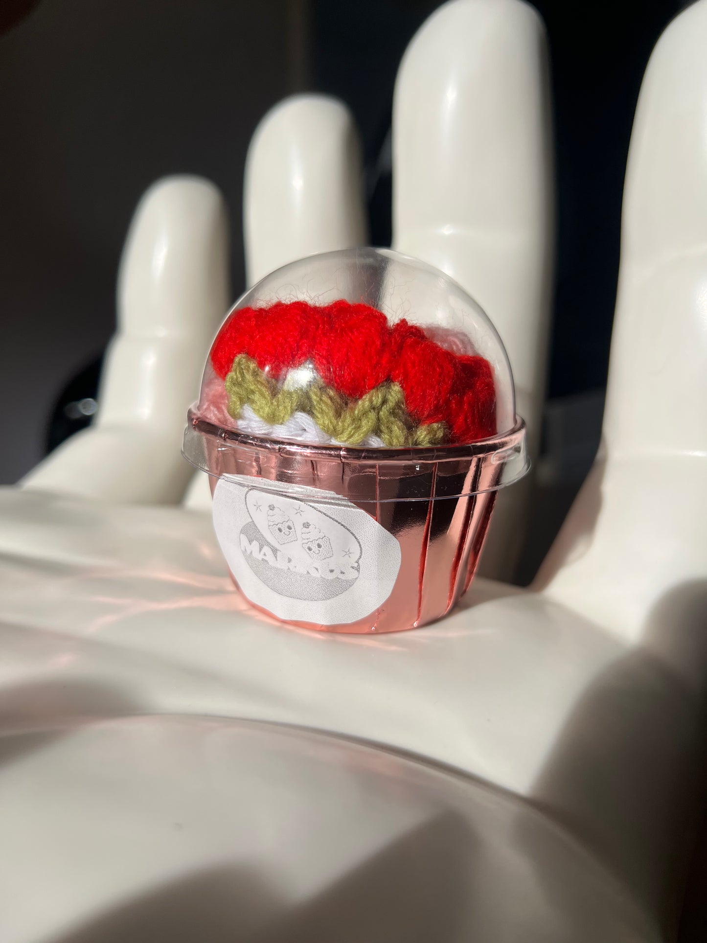 Cupcakus - Sous-verre en crochet dans une boîte à cupcake