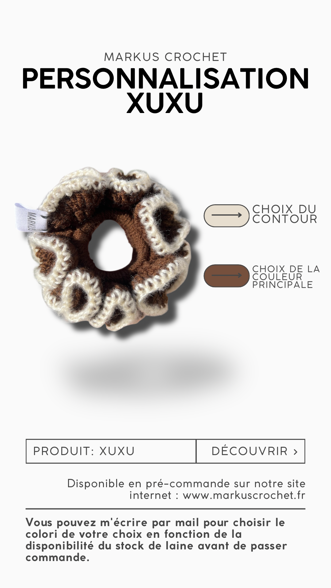 Xuxu - Accessoire cheveux/chouchou cheveux crochet femme