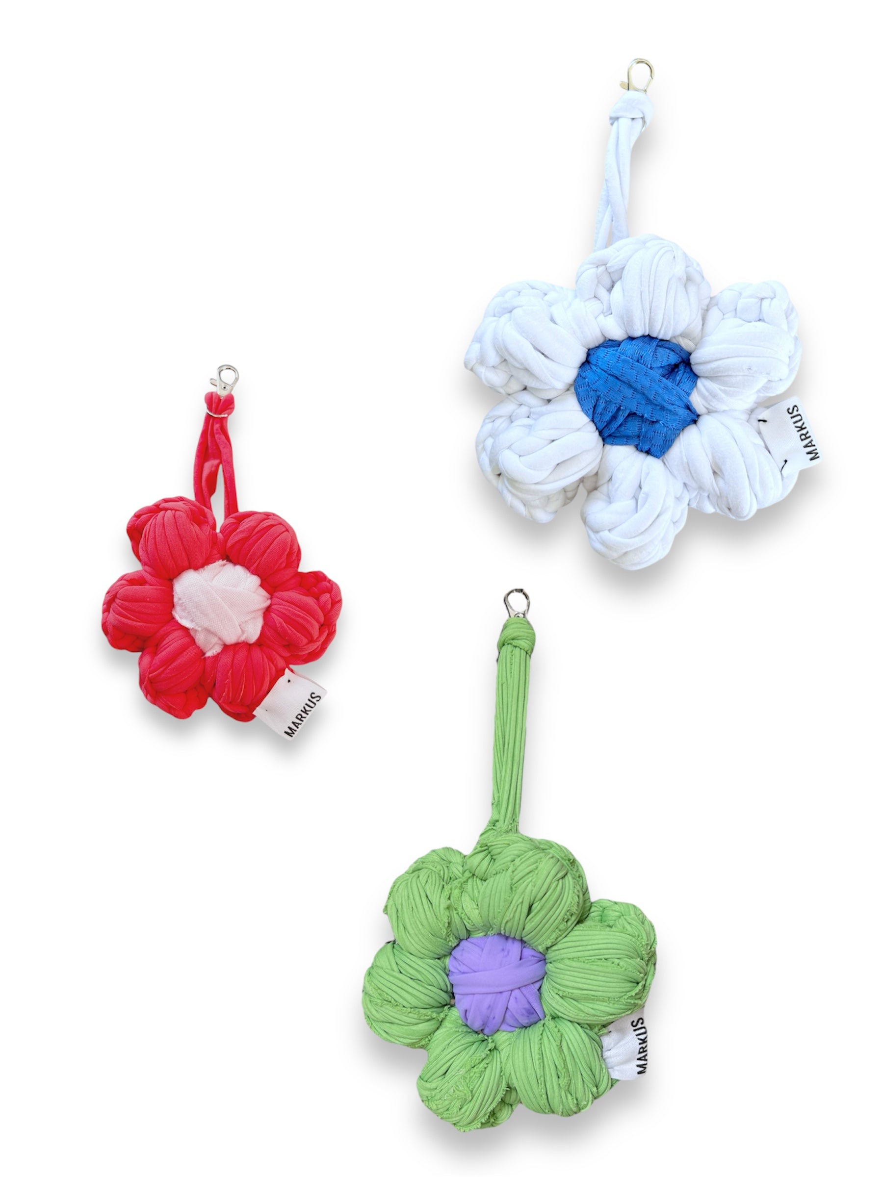 Margueritus - Porte clés Fleur en crochet