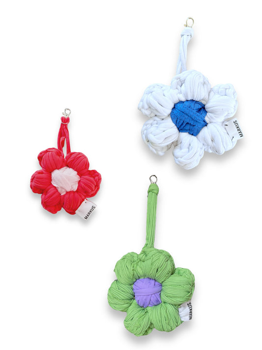 Margueritus - Porte clés Fleur en crochet