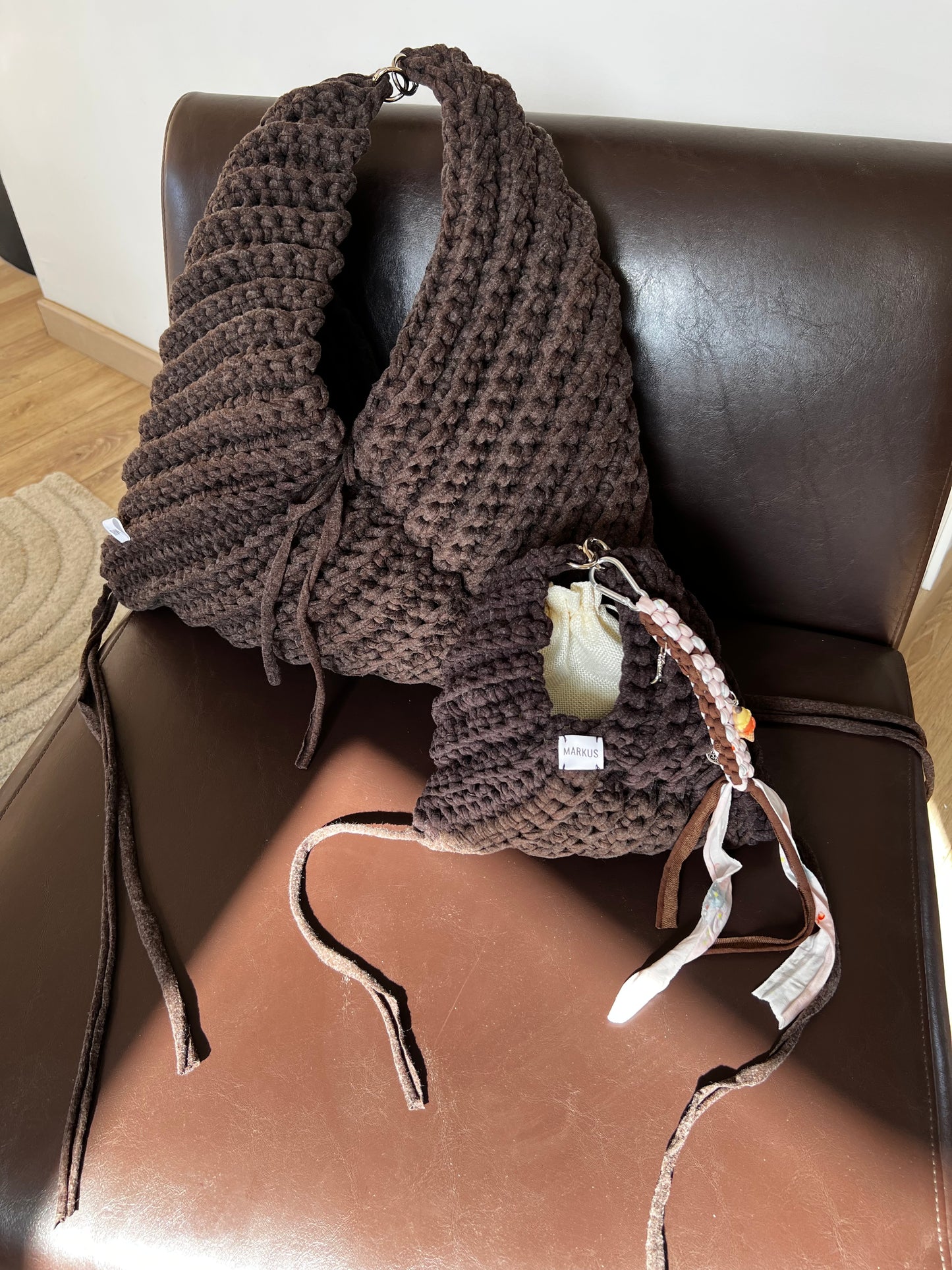 Mini Alexandrus - Mini Sac à main et grande besace crochet style granny square