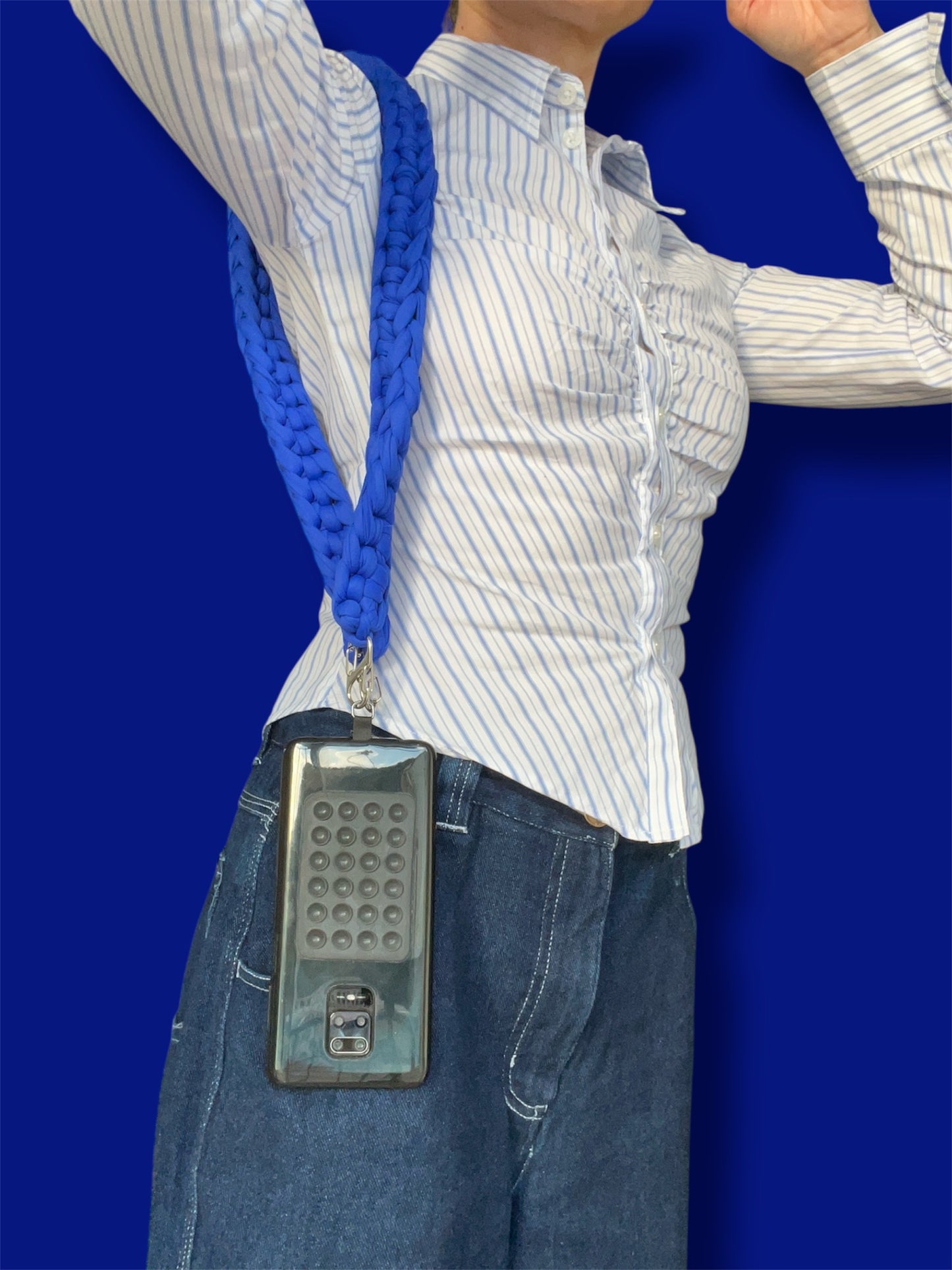 Miniatus - Mini sac bandoulière crocheté à la main 2in1 anse téléphone