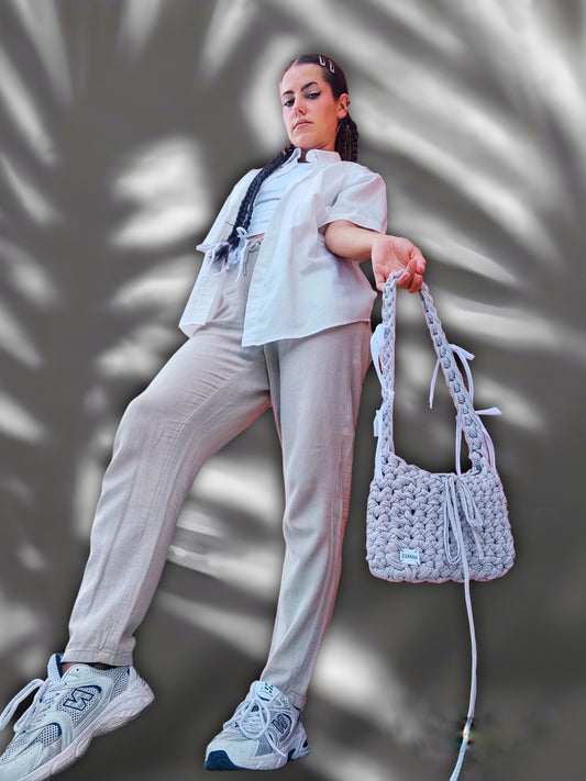 Nudy Bag - Sac bandoulière en crochet fils recyclés