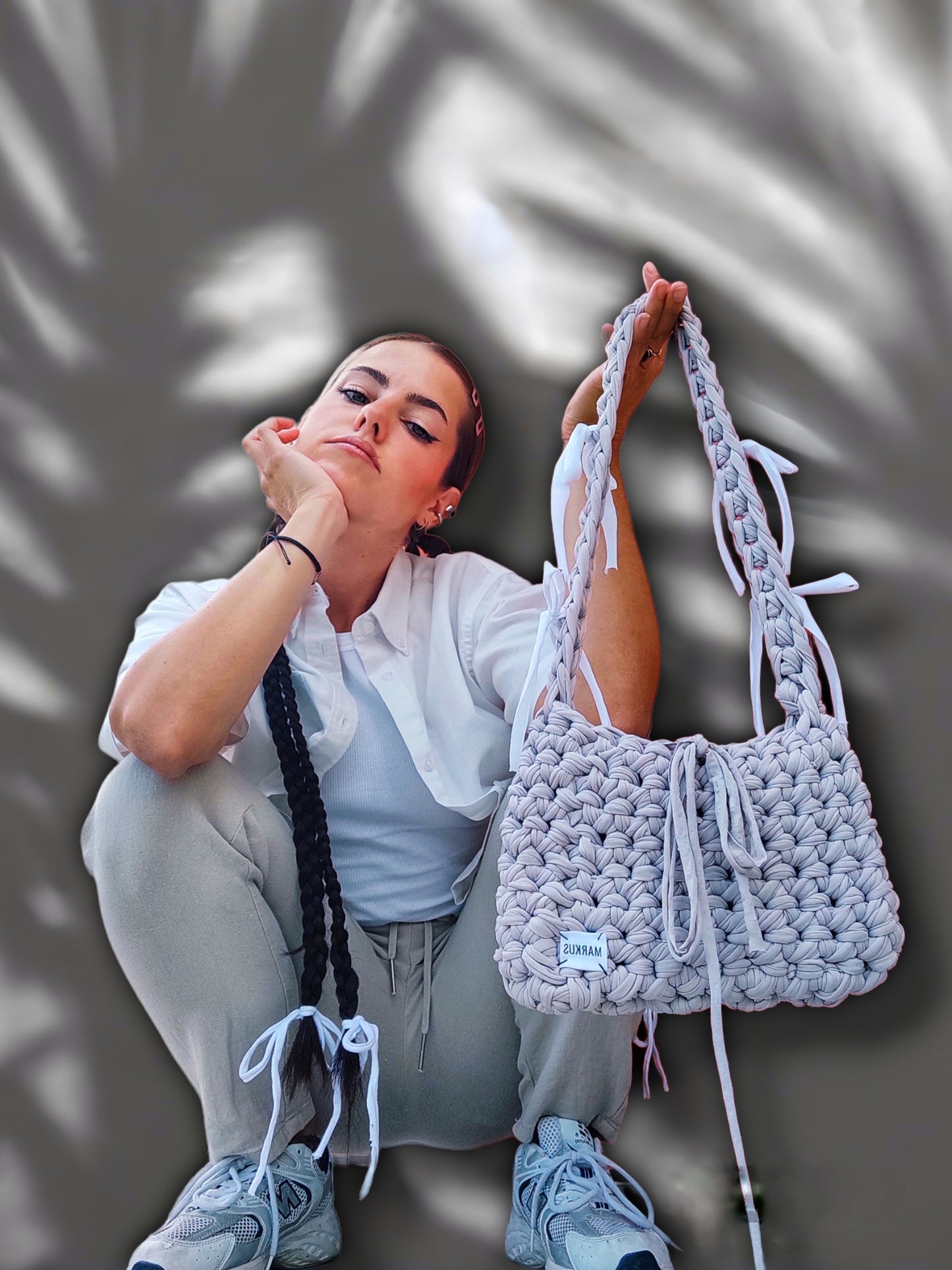 Nudy Bag - Sac bandoulière tendance en crochet fils recyclés