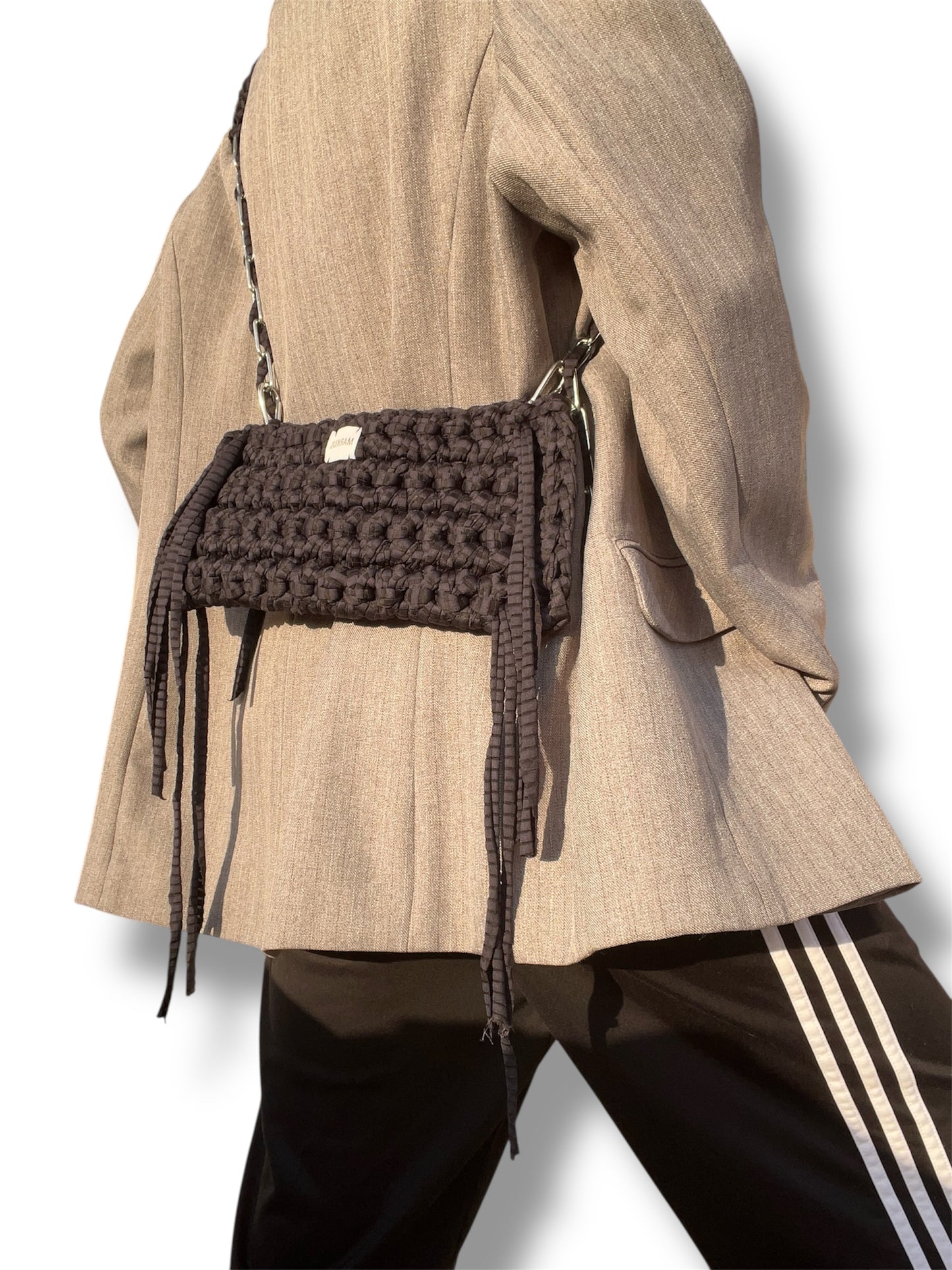 Oui-Oui Baguettus - Sac crochet baguette 2en1 sac à main et sac bandoulière