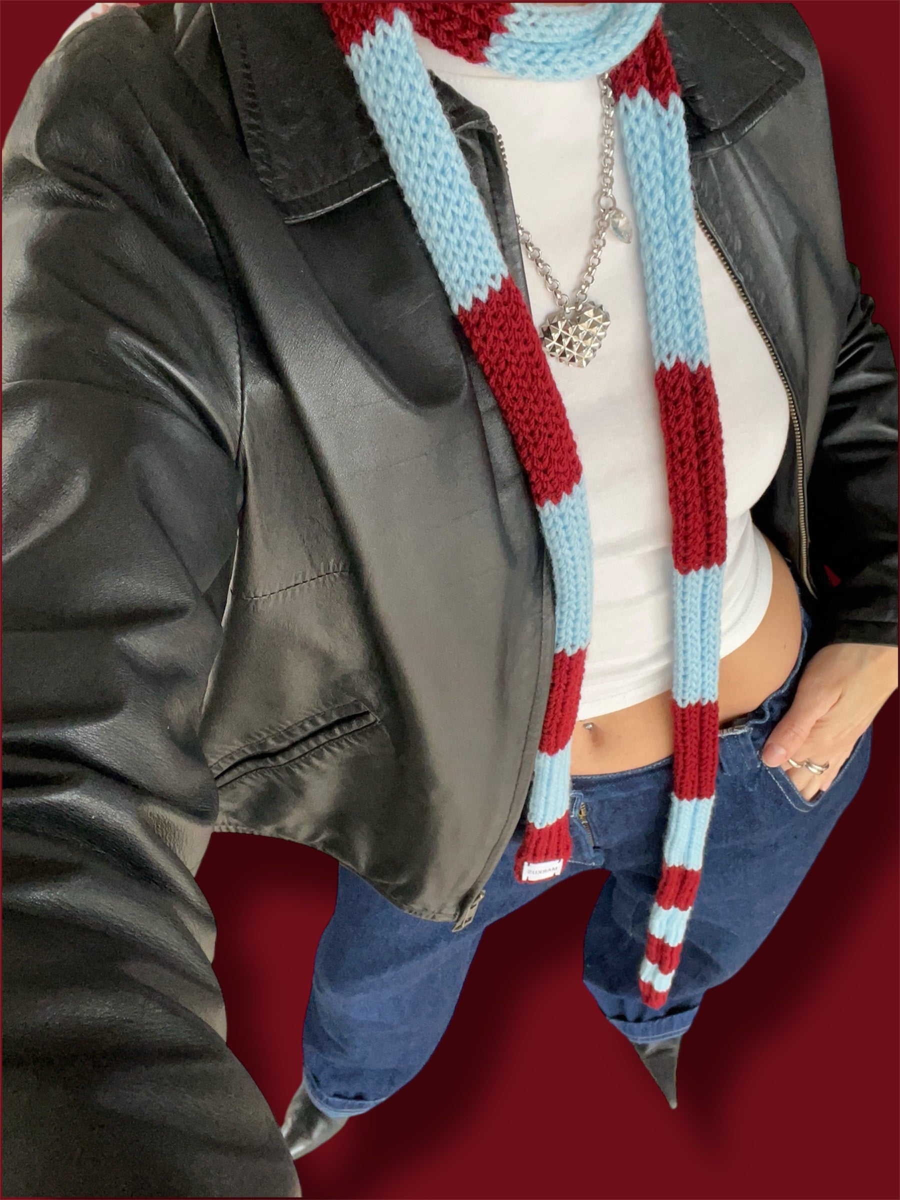 Scarfus - Skinny Scarf rayée