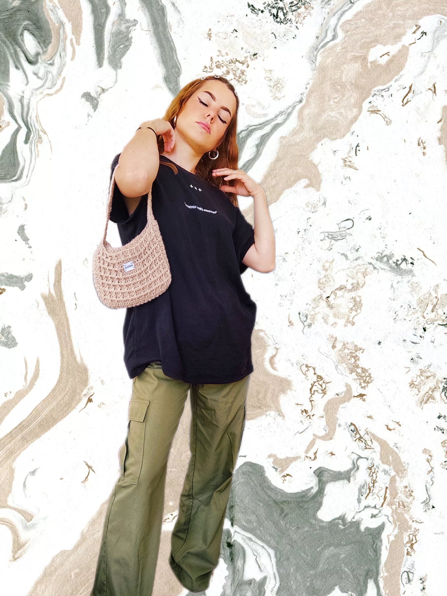 Waffle Bag - Sac gaufré tendance au crochet main femme